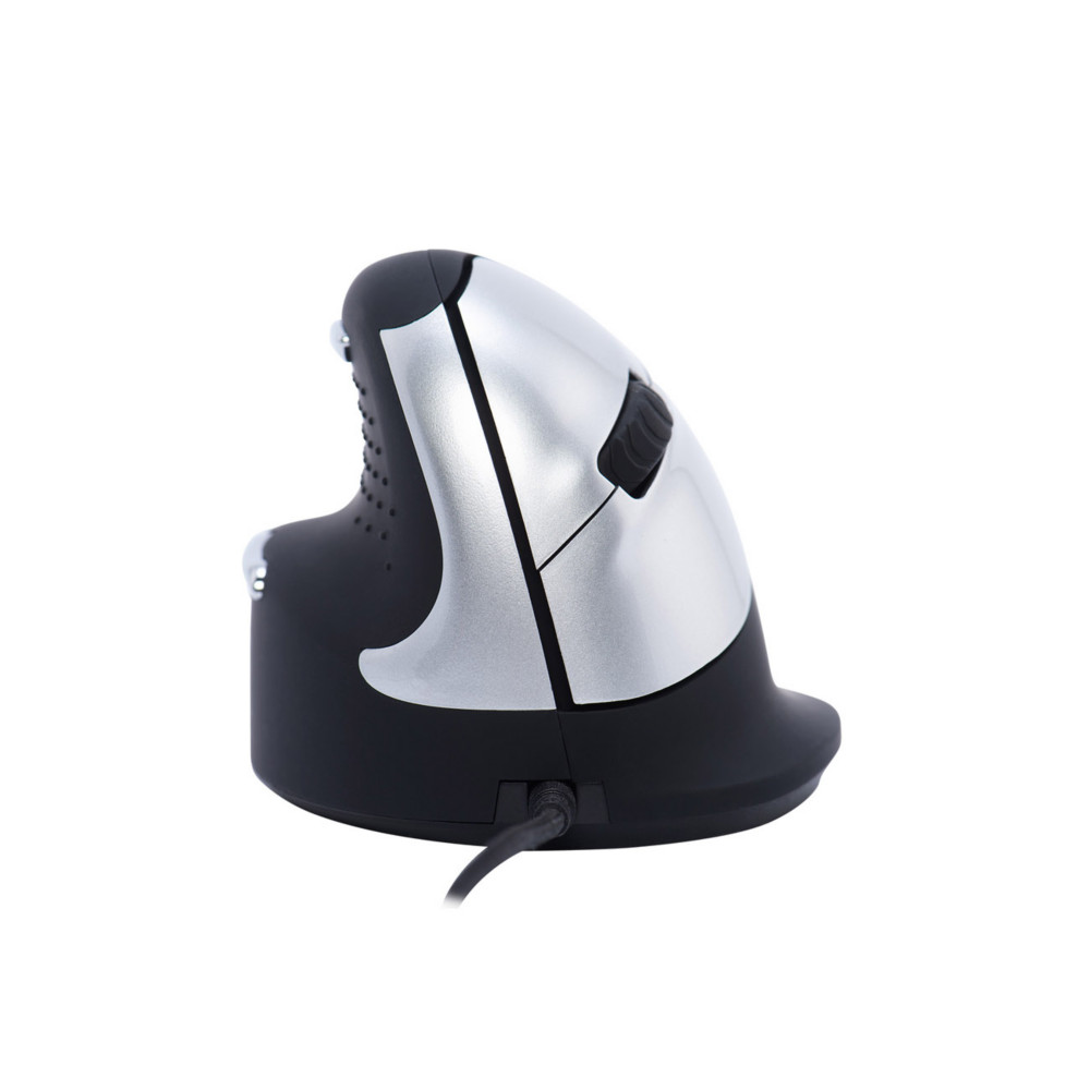 R-Go Tools Souris ergonomique verticale filaire gaucher R-Go HE Break - Taille M - Noir et Argent