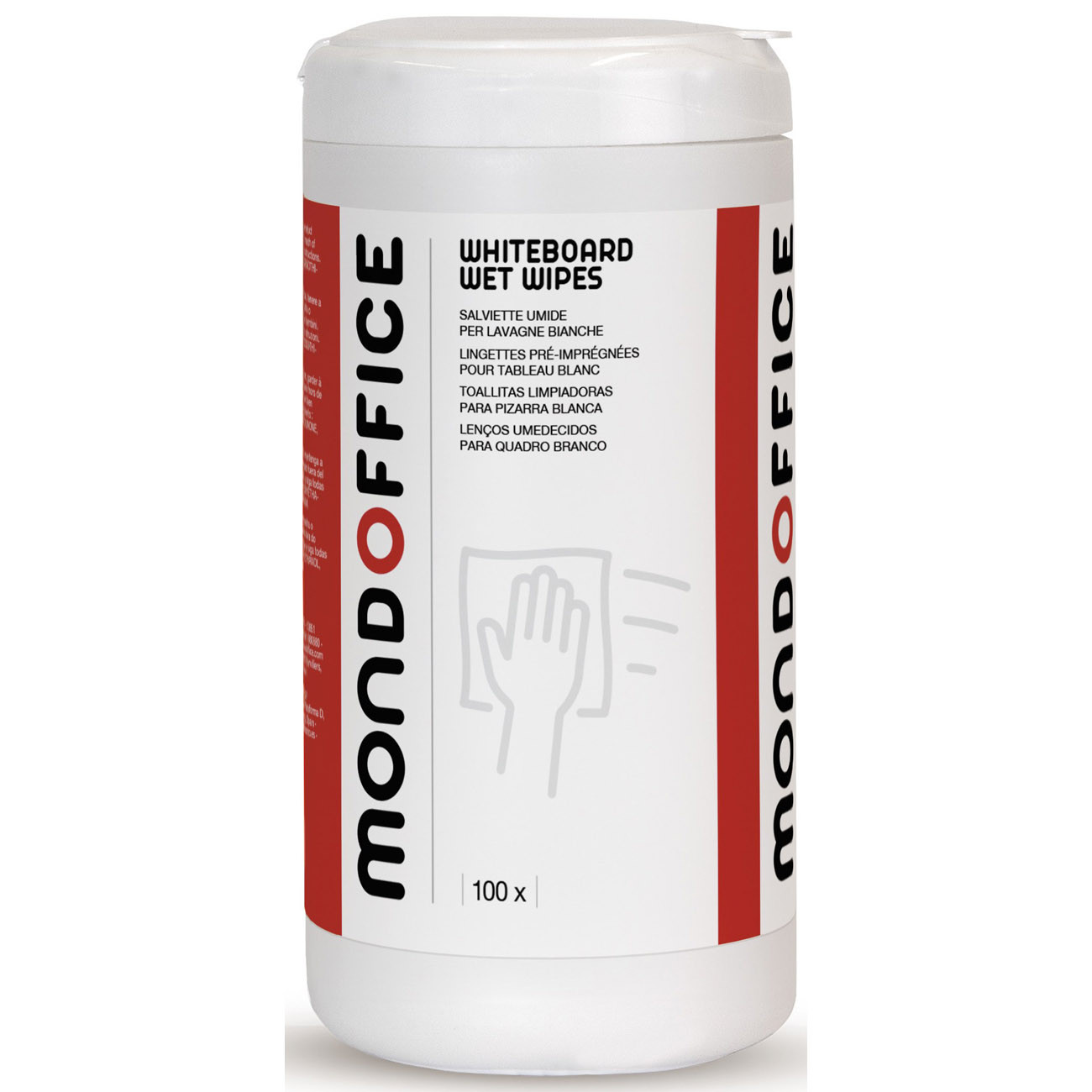 Mondoffice Lingettes de nettoyage pour tableau blanc - Paquet de 100