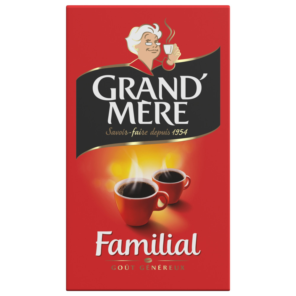 GRAND MERE Caf moulu Familial 100% robusta - Paquet 250g