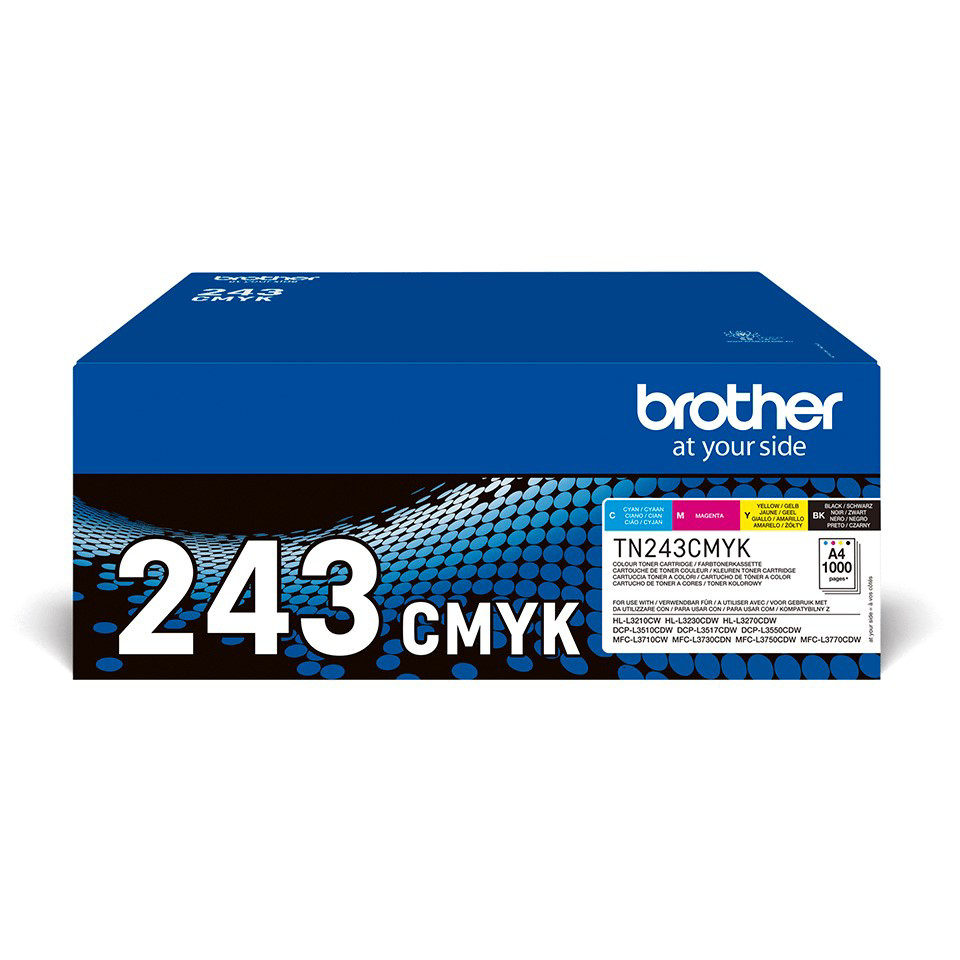 Brother TN 243CMYK Cyan Jaune - vue 10