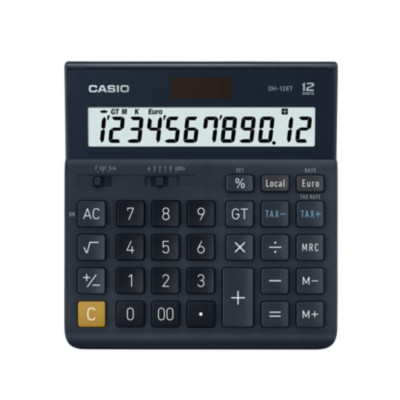 Casio Calculatrice de bureau DH-12ET solaire - 12 chiffres
