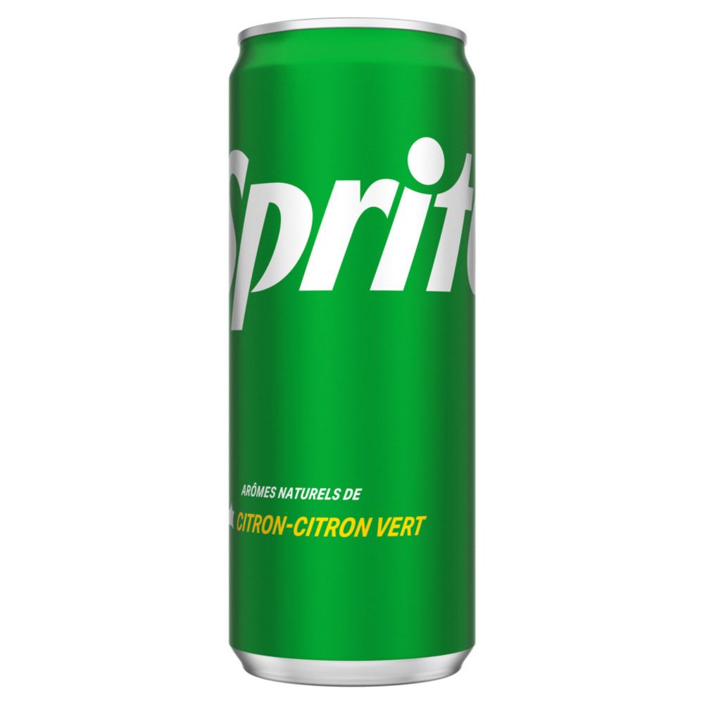 Sprite soda citron en canette slim de 33 cl - Lot de 24