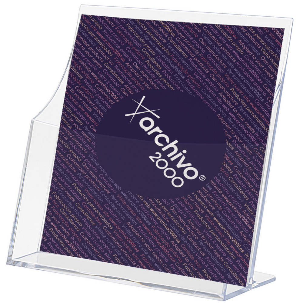 Archivo 2000 Prsentoir de table vertical format A4 transparent - 1 Case