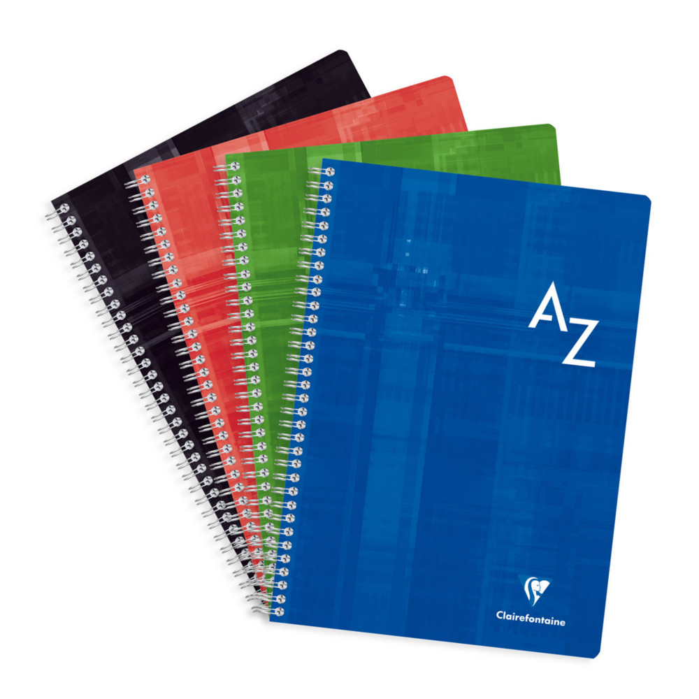 Clairefontaine Rpertoire alphabtique  spirales 21 x 29,7 cm - 180 pages - 90g - Quadrill 5x5