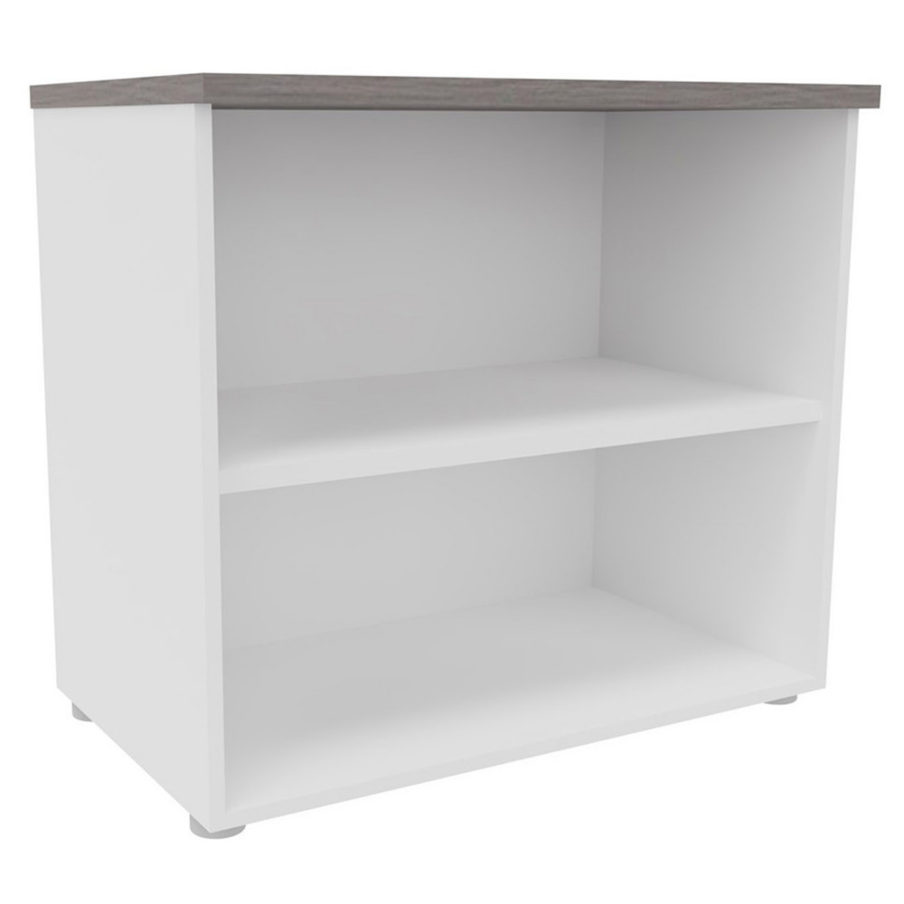 Bibliothque basse NF Environnement  H.72 cm x L.80 cm blanche - Top Cdre