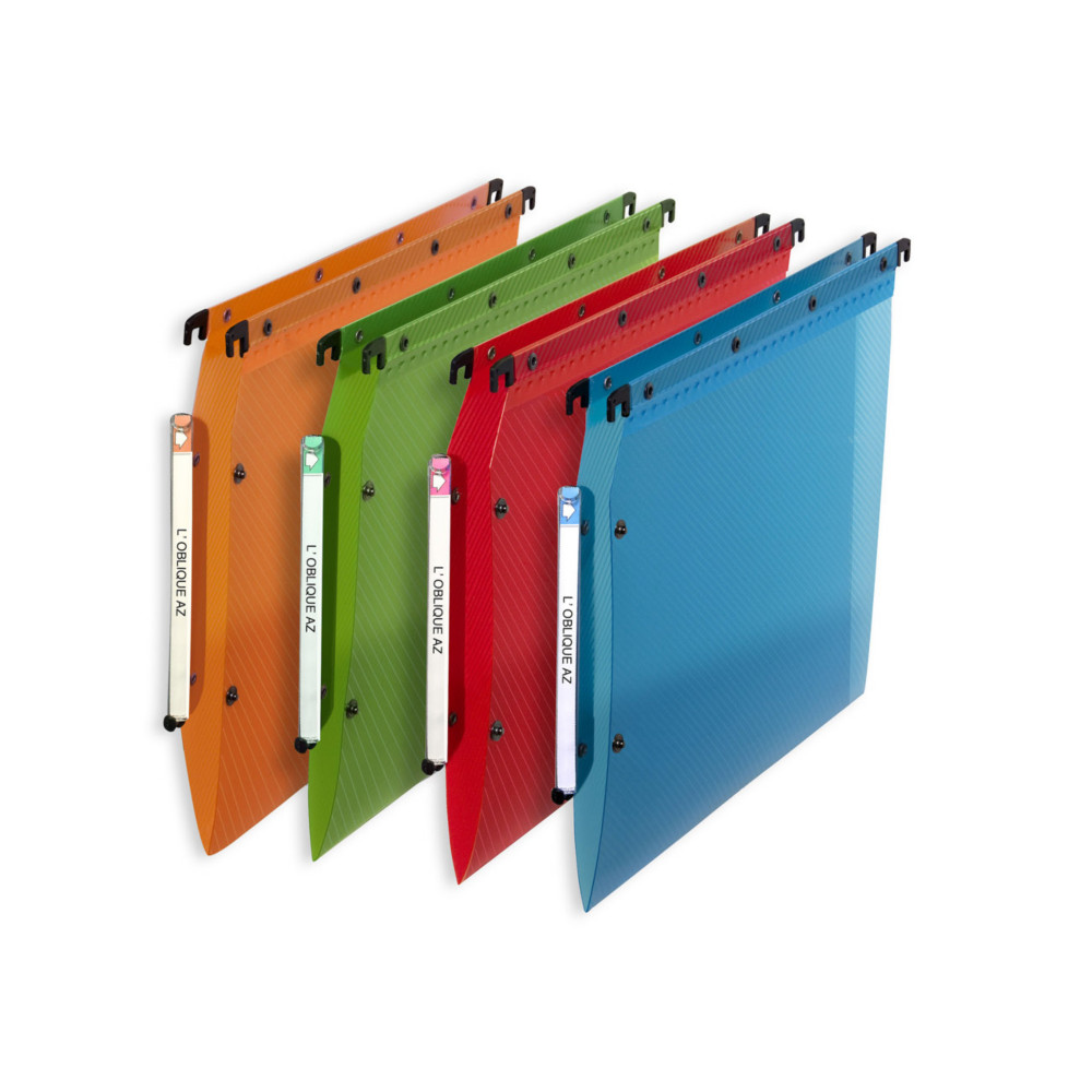 Elba Dossier suspendus pour armoire Design A4 Polypropylne - 100 feuilles - Fond V - Assortis - Lot de 10