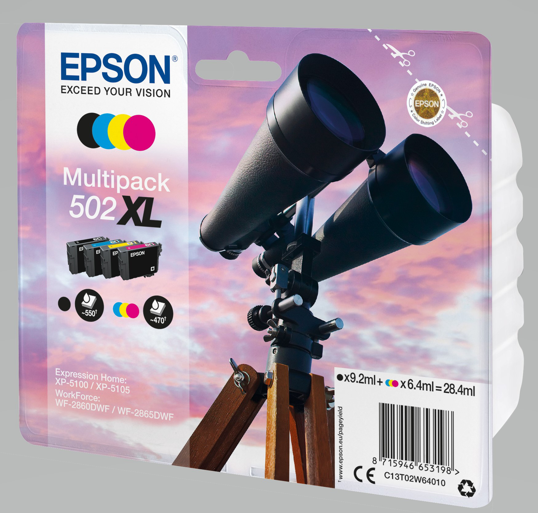 Cartouche dencre EPSON 502XL Multipack Pack de 4 Jaune Cyan - vue 10