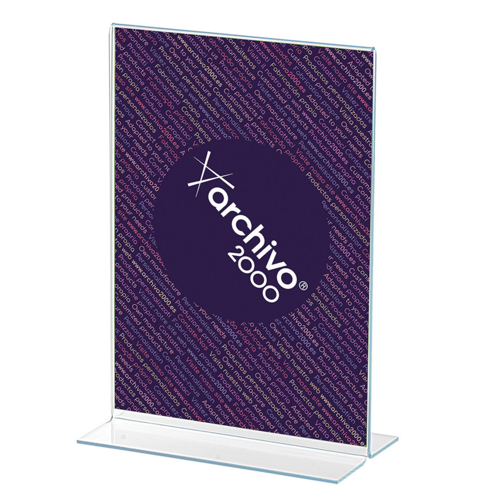 Archivo 2000 Prsentoir de document vertical double face format A4 - Transparent