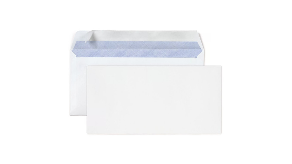 RAJA Enveloppe blanche C6 114 x 162 mm 80g sans fentre - autocollante bande protectrice - Lot de 500