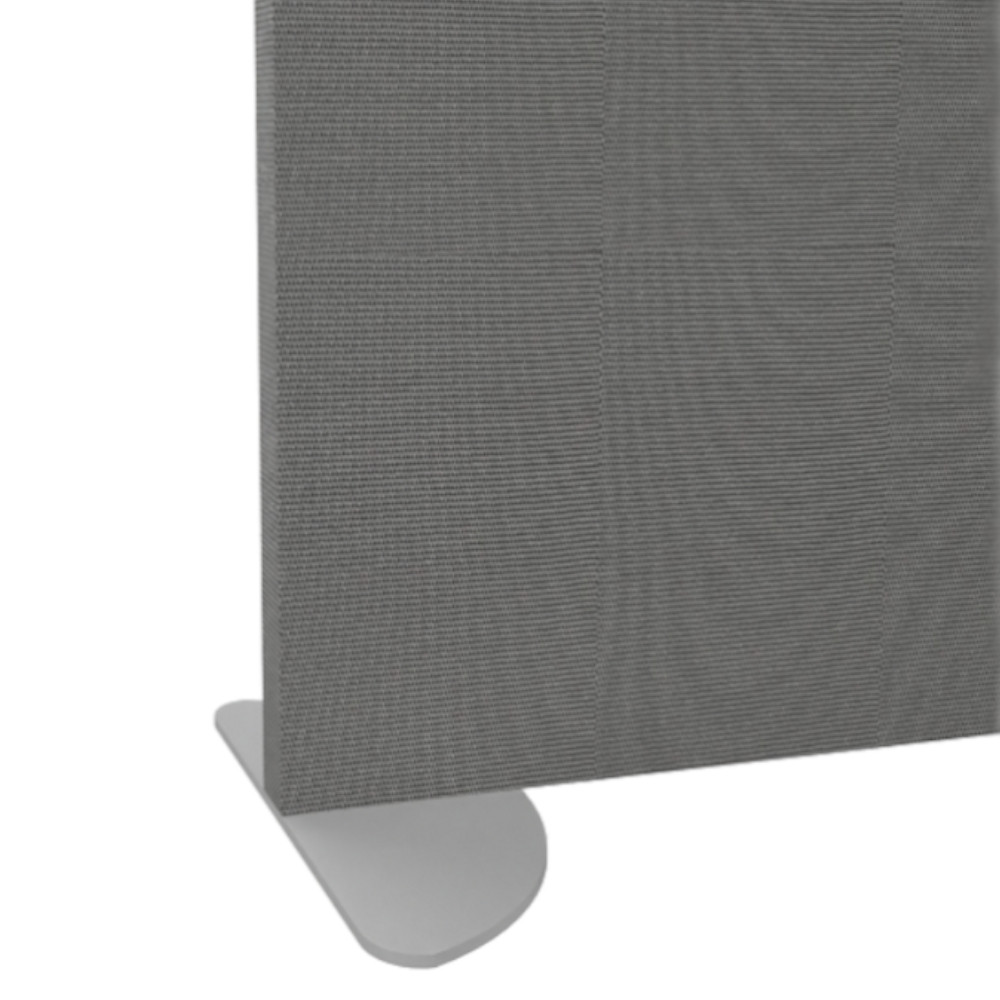 Pied stabilisateur pour cloisons acoustiques Zitto pour cloisons hautes Zitto (H. 160 ou 200 cm) - Coloris aluminium