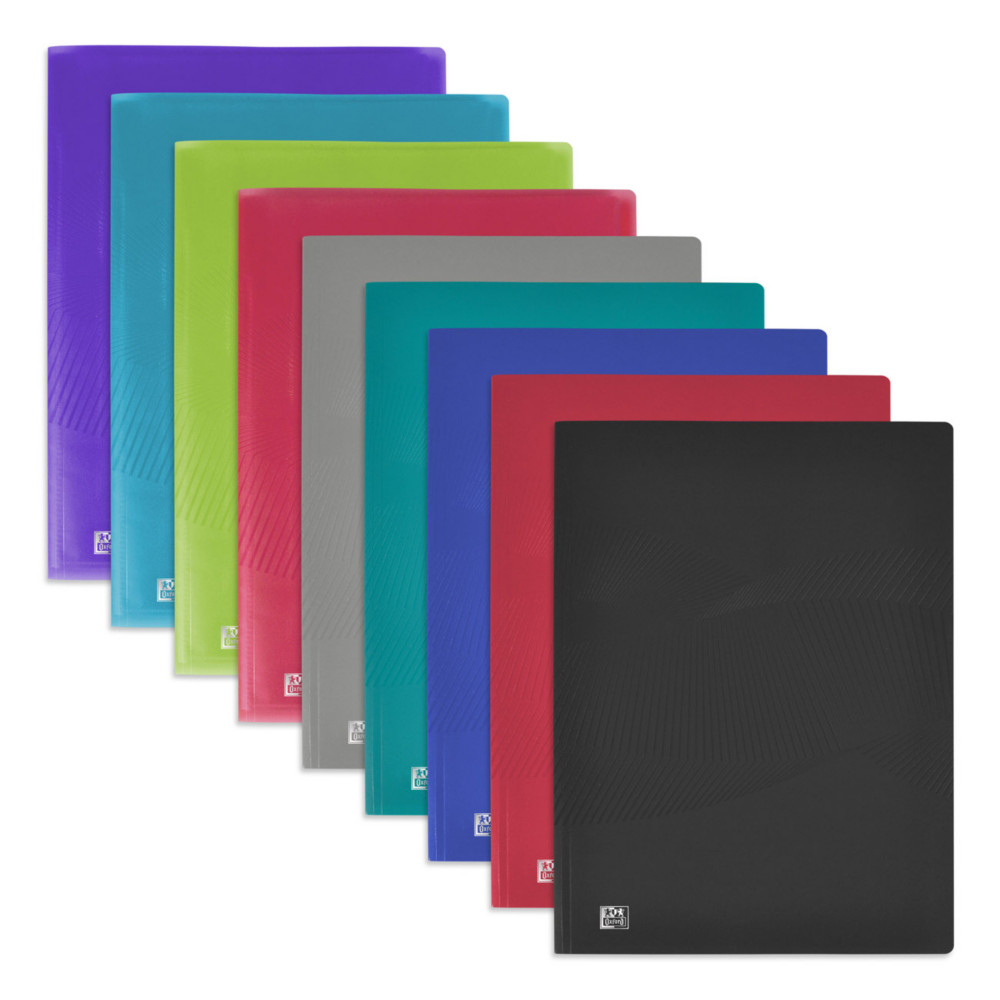 Oxford Porte vues Osmose A4 - Polypropylne - 20 pochettes - 40 vues - Assortis
