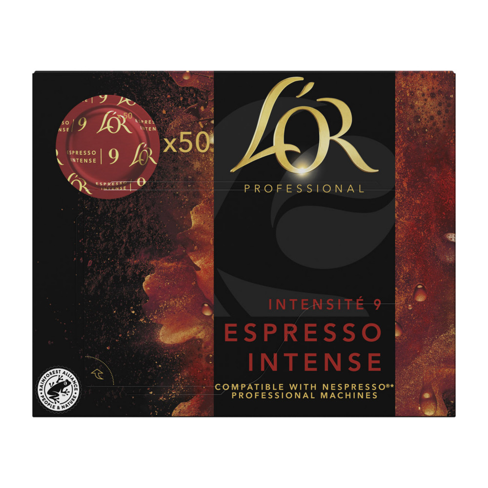 L'OR Professionel Espresso intense - intensit : 9 - bote de 50 capsules