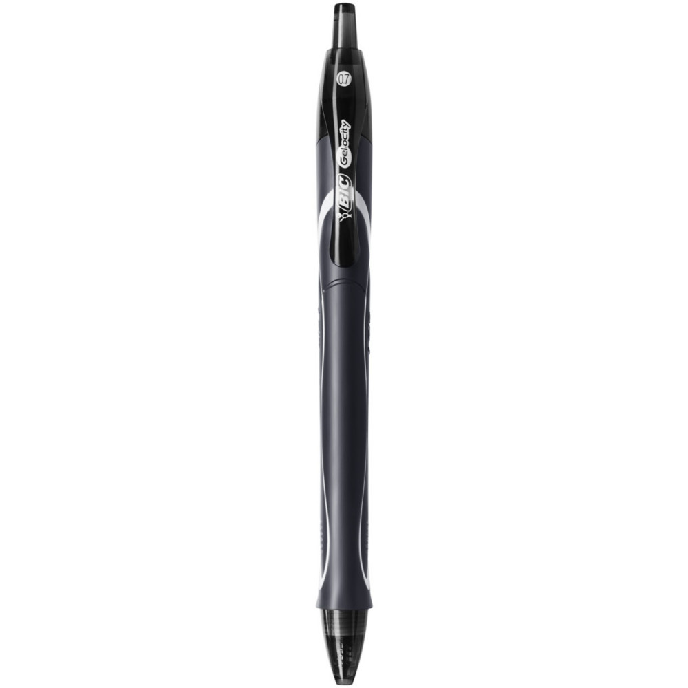 BIC Gel-ocity Quick Dry Stylo roller rtractable pointe moyenne - Encre gel noire