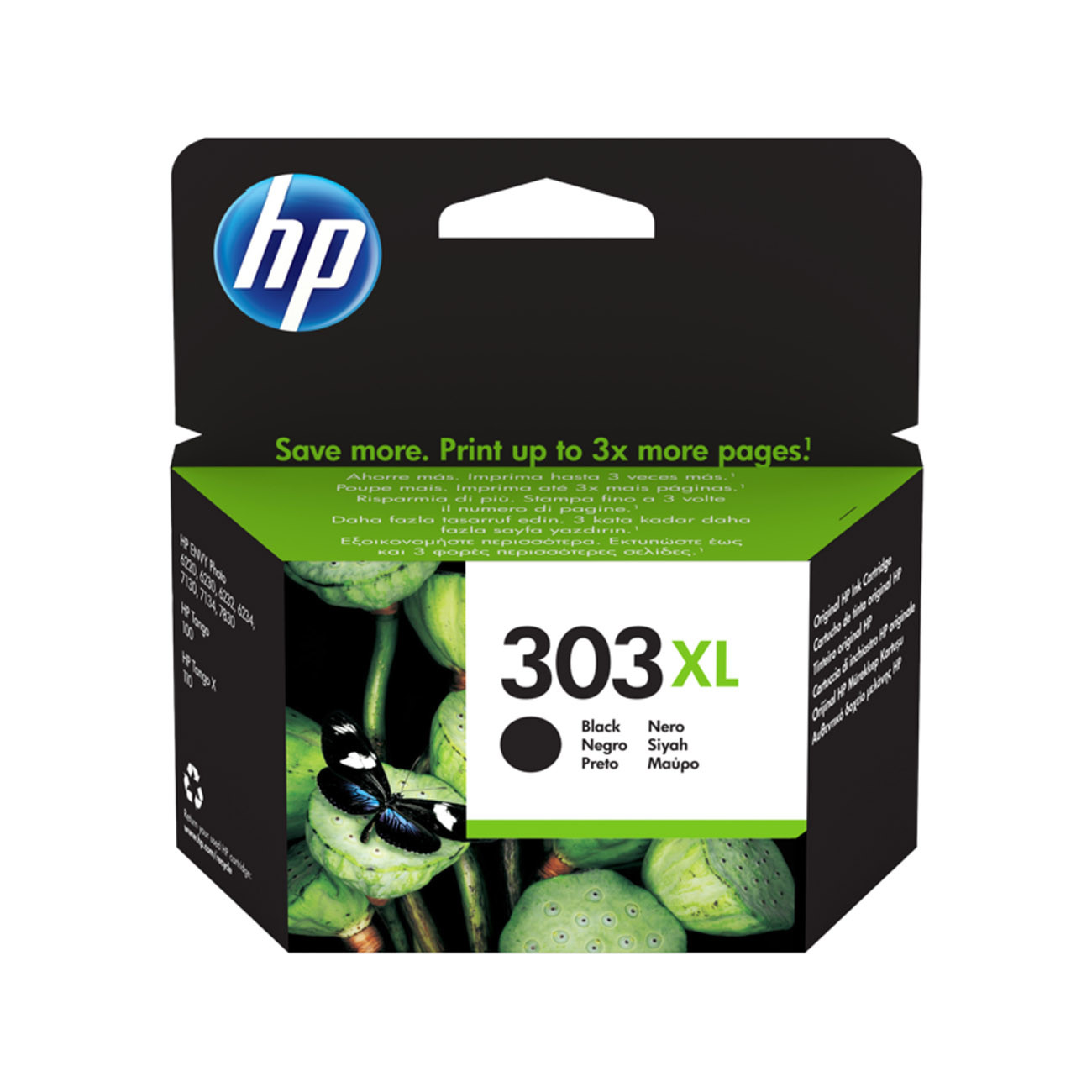 HP 303XL Cartouche d'encre authentique grande capacité T6N04AE - Noir