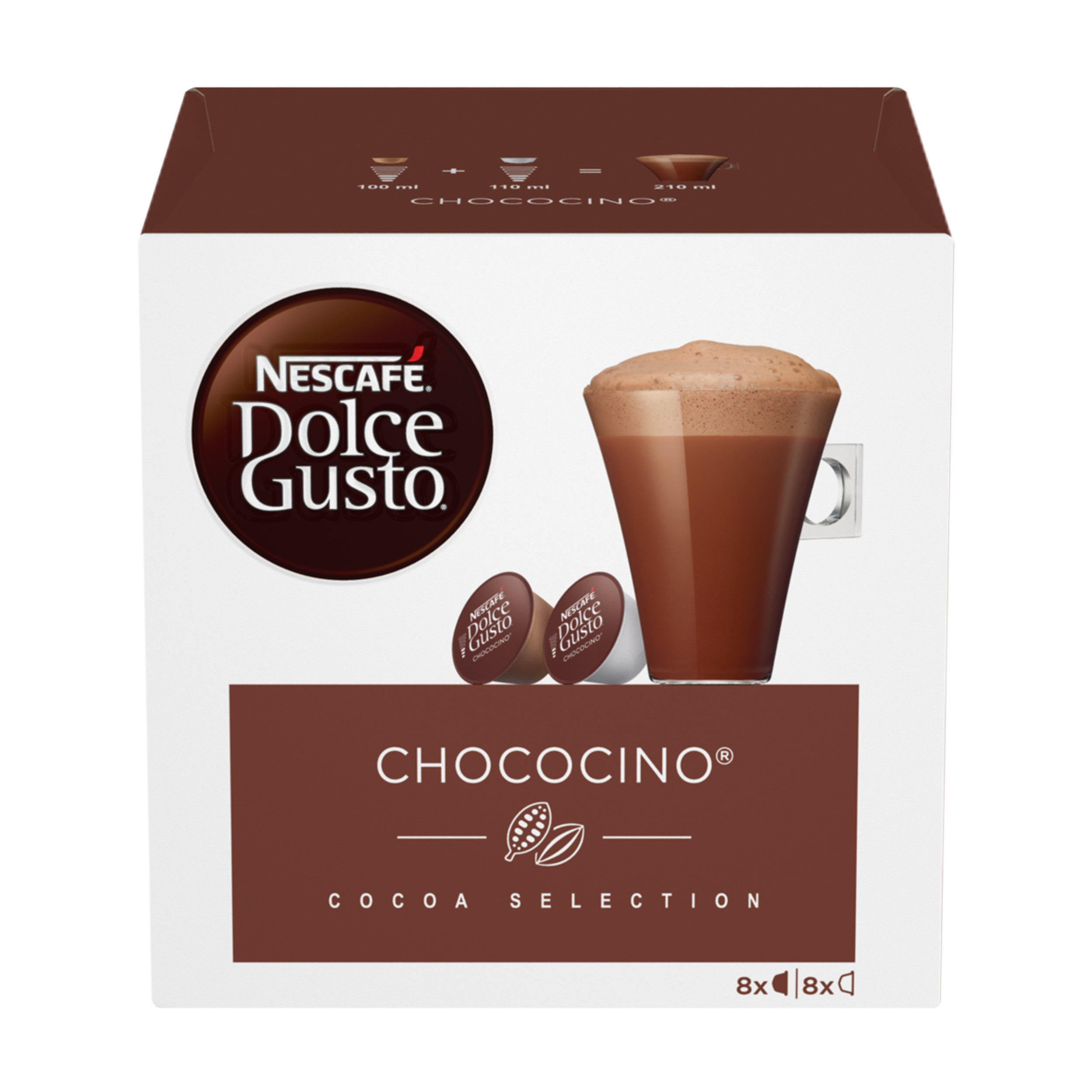 Café Capsules Compatible Dolce Gusto Chococino Nescafe Dolce Gusto La Boîte De 16 Capsules