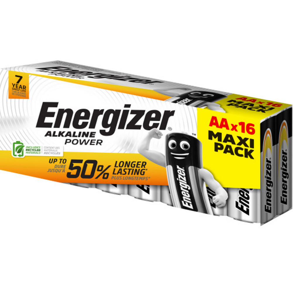 Energizer Pile alcaline AA / LR6 Power - Lot de 16