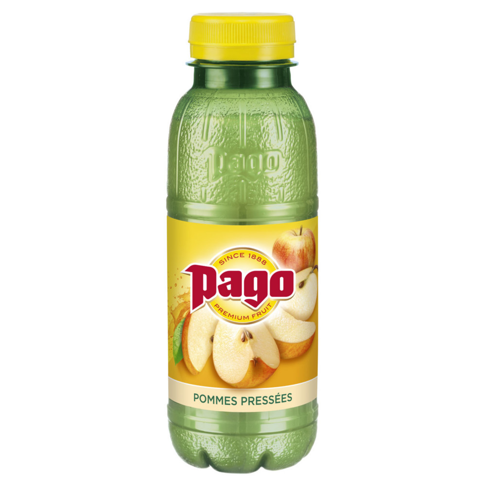 Pago Jus de pommes presses en bouteille 33 cl - lot de 12