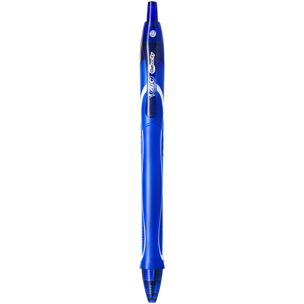 BIC Gel-ocity Quick Dry Stylo roller rtractable pointe moyenne - Encre gel bleue