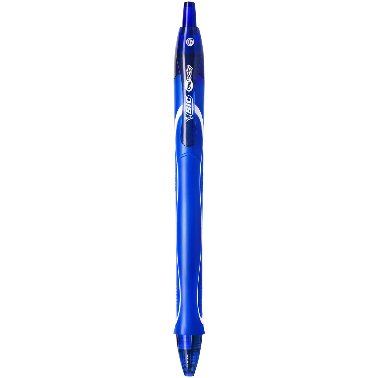 BIC Gel-ocity Quick Dry Stylo roller rétractable pointe moyenne - Encre gel bleue
