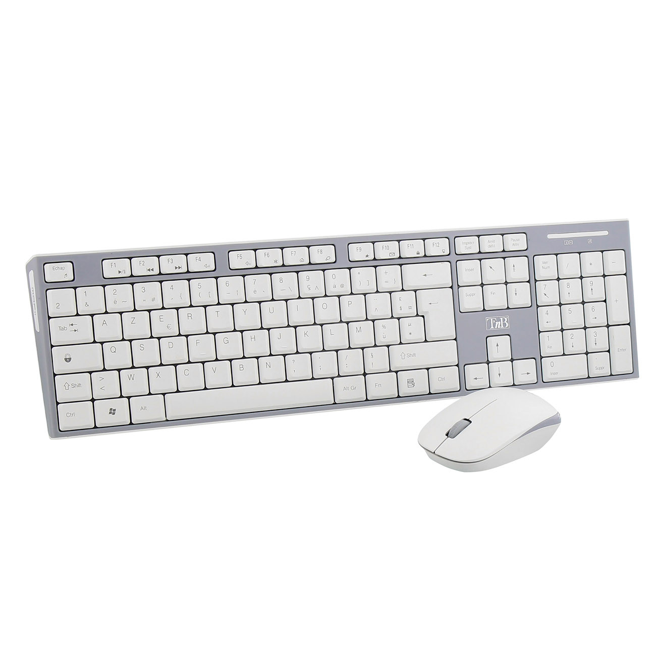 TNB Ensemble clavier souris sans fil Classy - Blanc
