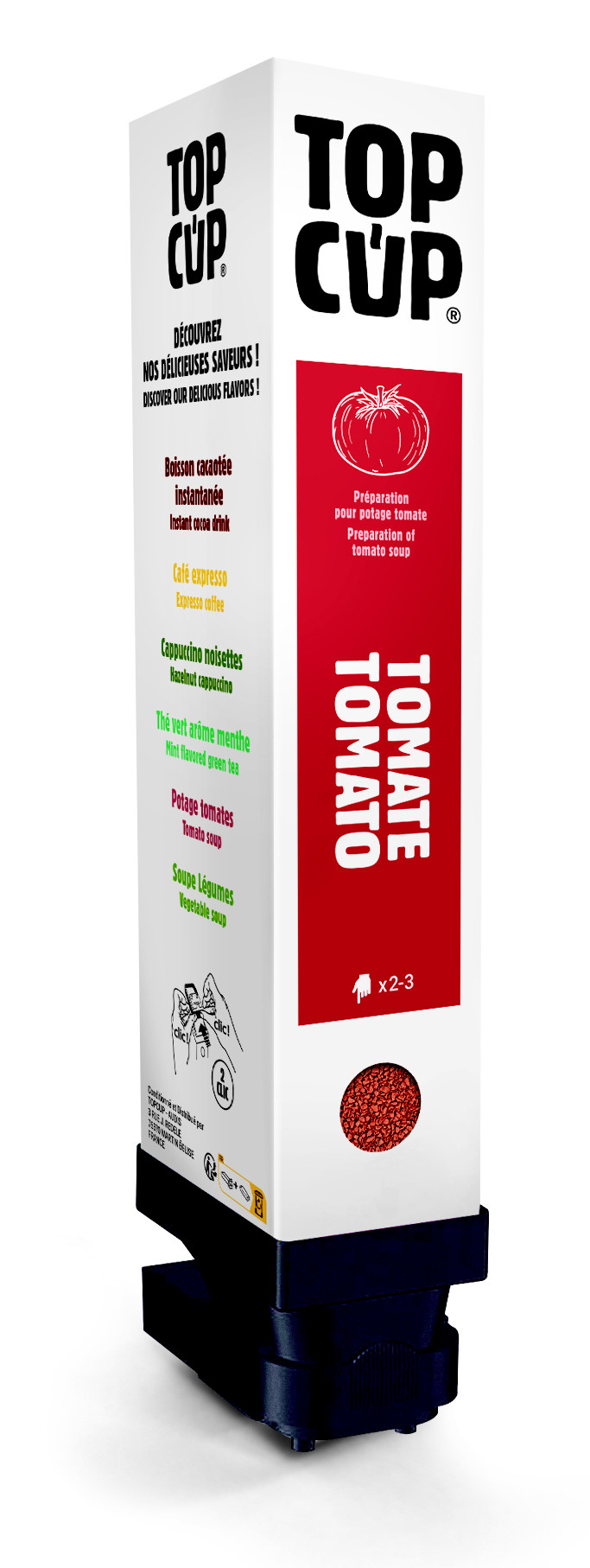 Top Cup Cartouche de boisson instantanée - Potage Tomate - 46 doses