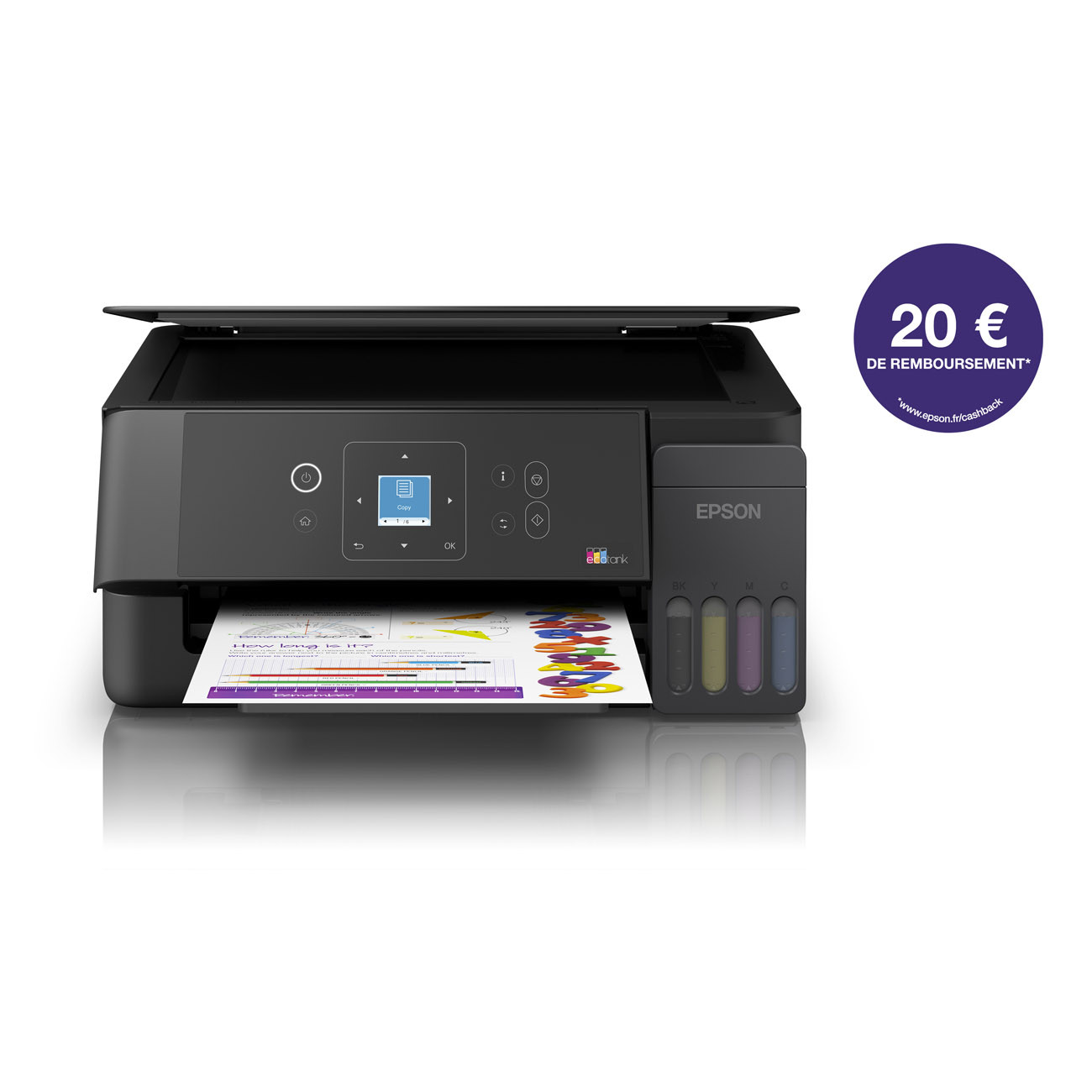 Epson EcoTank ET-2920 imprimante multifonction jet d'encre couleur A4 à réservoirs d'encre - Wifi