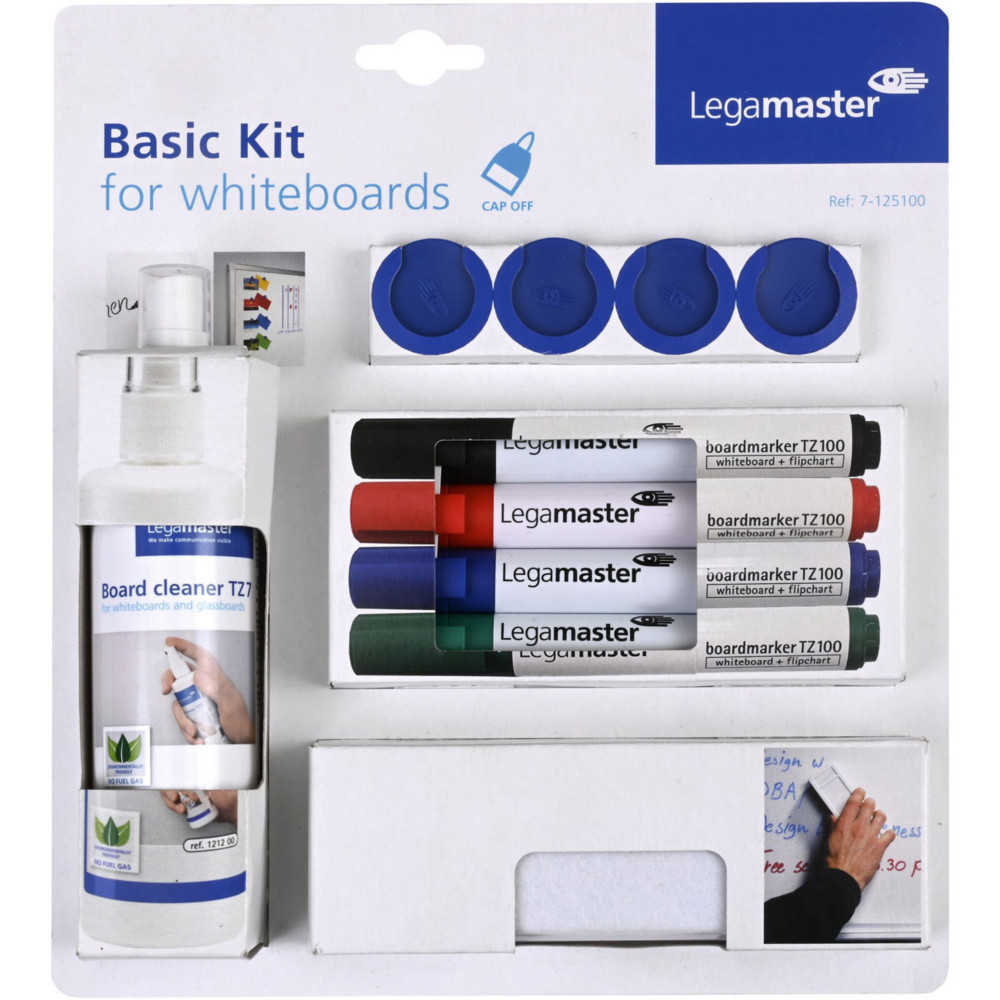 Legamaster Kit d'accessoires Basic pour tableaux blancs - 10 pices