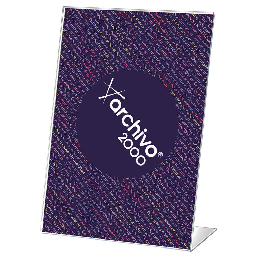 Archivo 2000 Prsentoir de document vertical inclin format A4 - Transparent