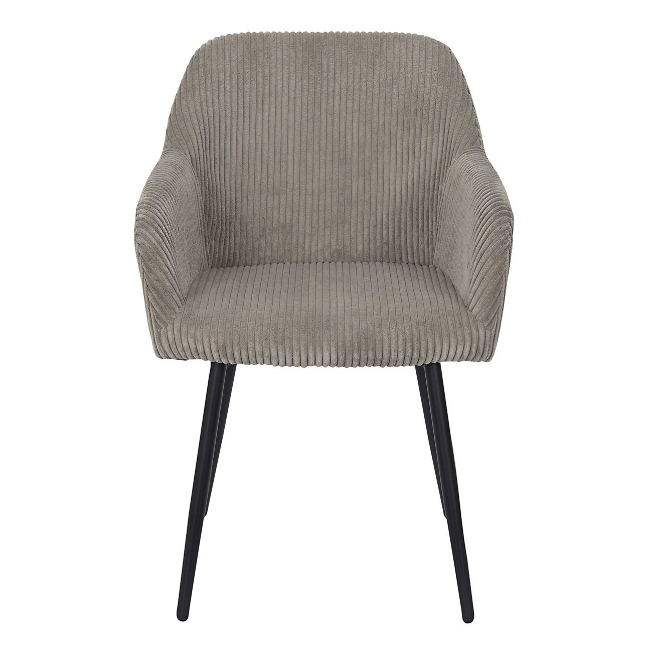 Fauteuil côtelé Banbury - Couleur Taupe