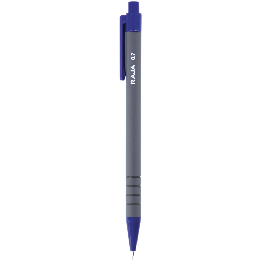 RAJA Porte-mines HB de 0,7 mm - corps bleu/gris avec zone de prhension