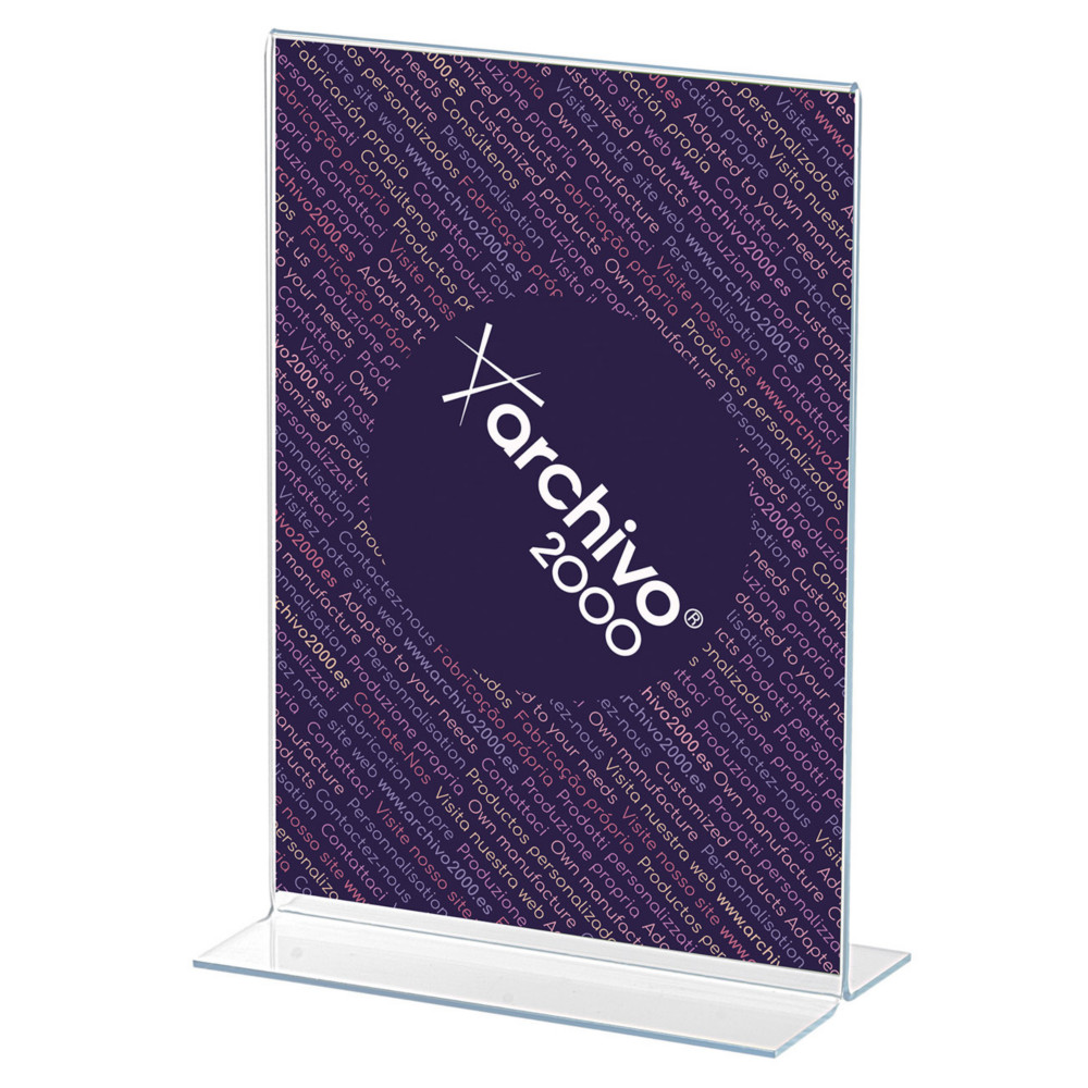 Archivo 2000 Prsentoir de document vertical double face format A5 - Transparent