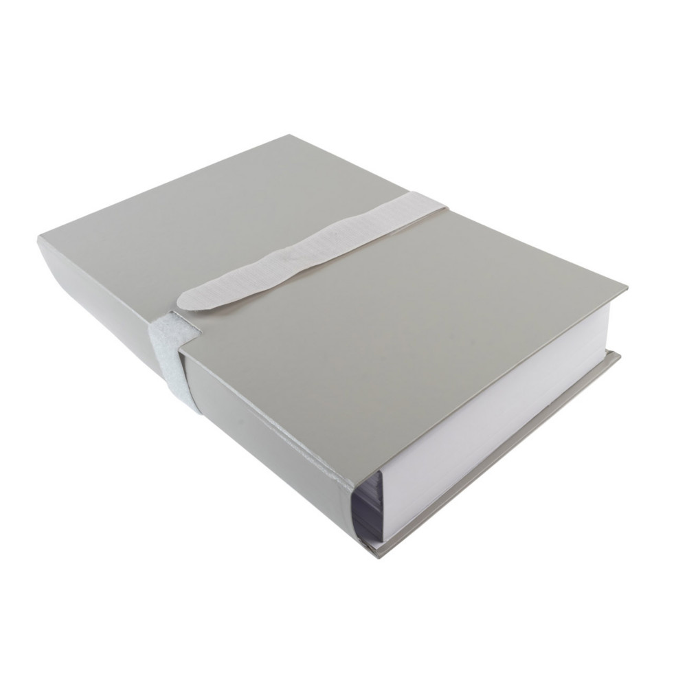 Exacompta Chemise extensible  rabat jusque 13 cm - Fermeture sangle Velcro - Capacit 1000 feuilles A4 - Gris