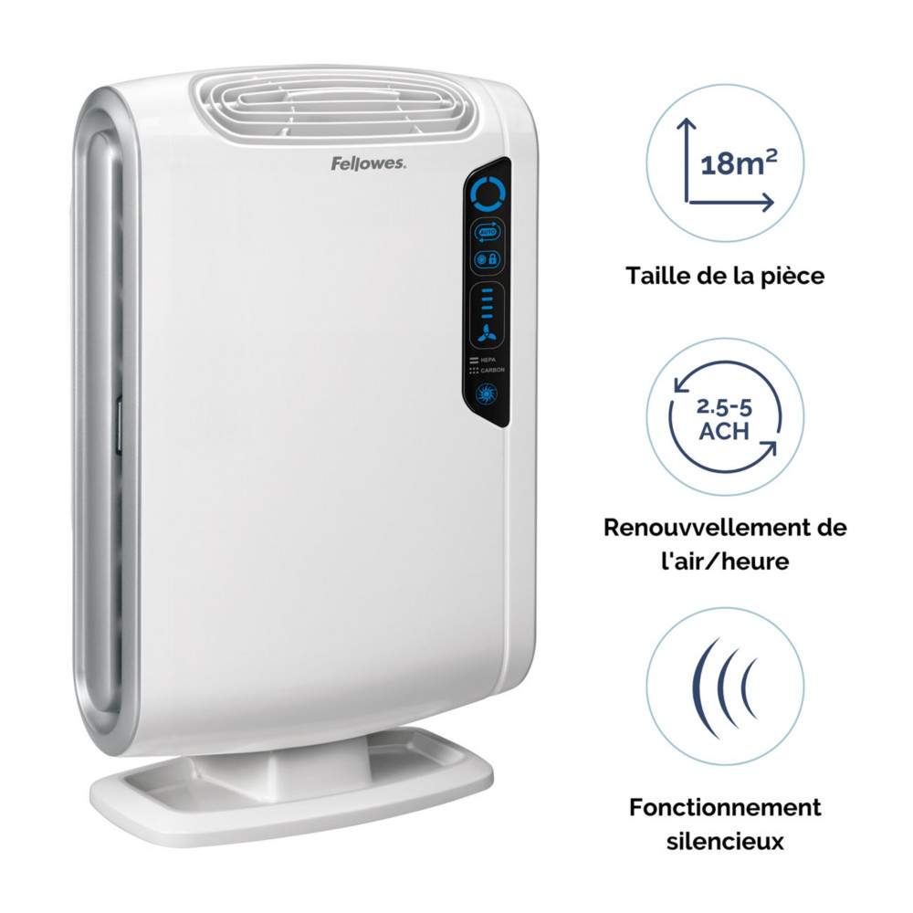 Fellowes Purificateur d'air AeraMax DX55 pour pice 18 - 28 m