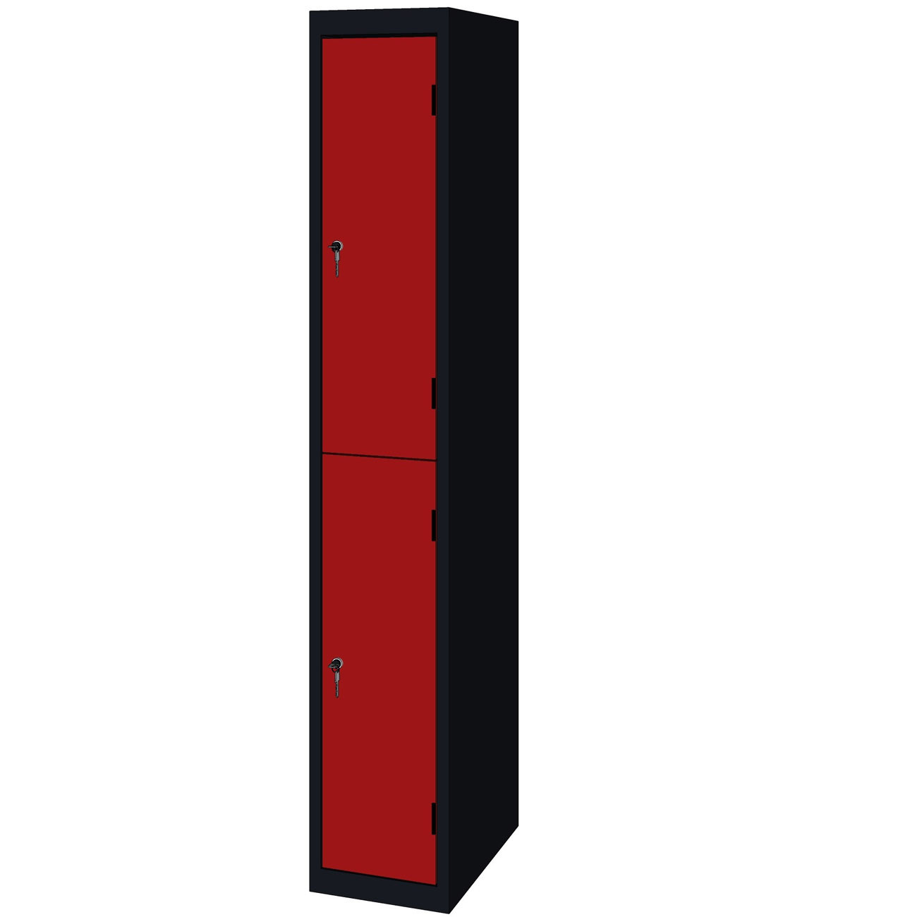 Vestiaire multicases 2 portes - L.30 cm - Rouge
