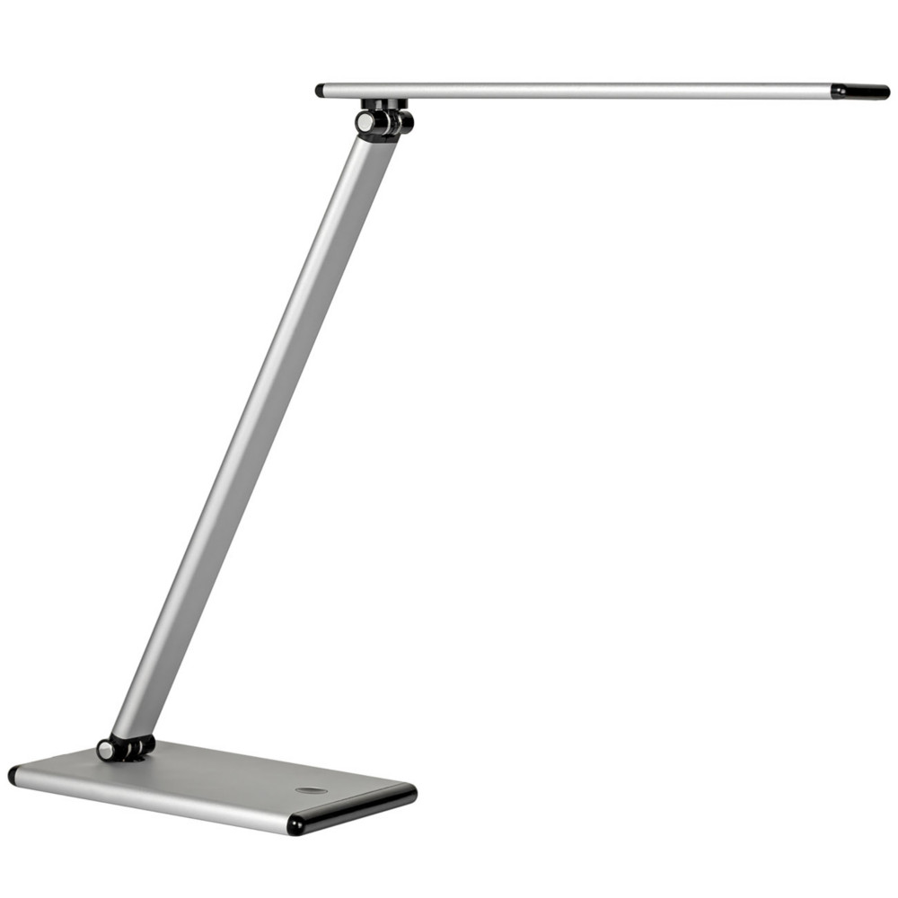 Unilux Lampe de bureau Terra - Led intgre - 5W - Bras et tte articuls - Variateur d'intensit - Gris Mtal