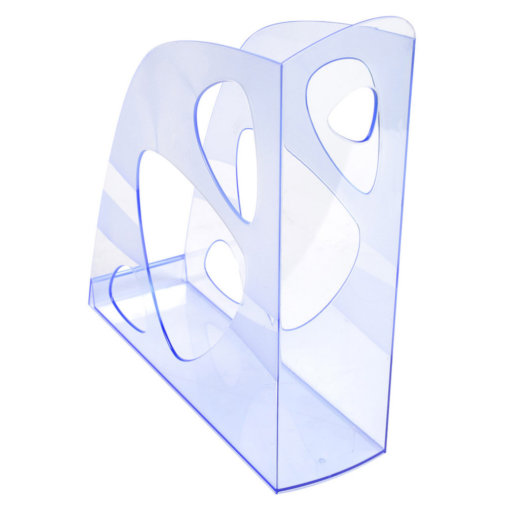 Exacompta Porte-revues ECOMAG bleu translucide - Dos de 7,7 cm, H25,7 x P24,8 cm