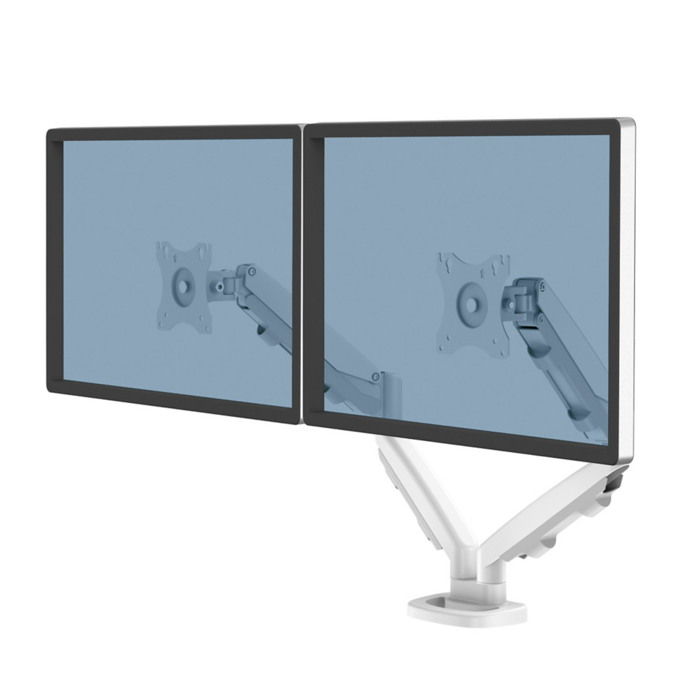 Fellowes Bras support cran articul double EPPA  jusqu' 40 pouces - Blanc