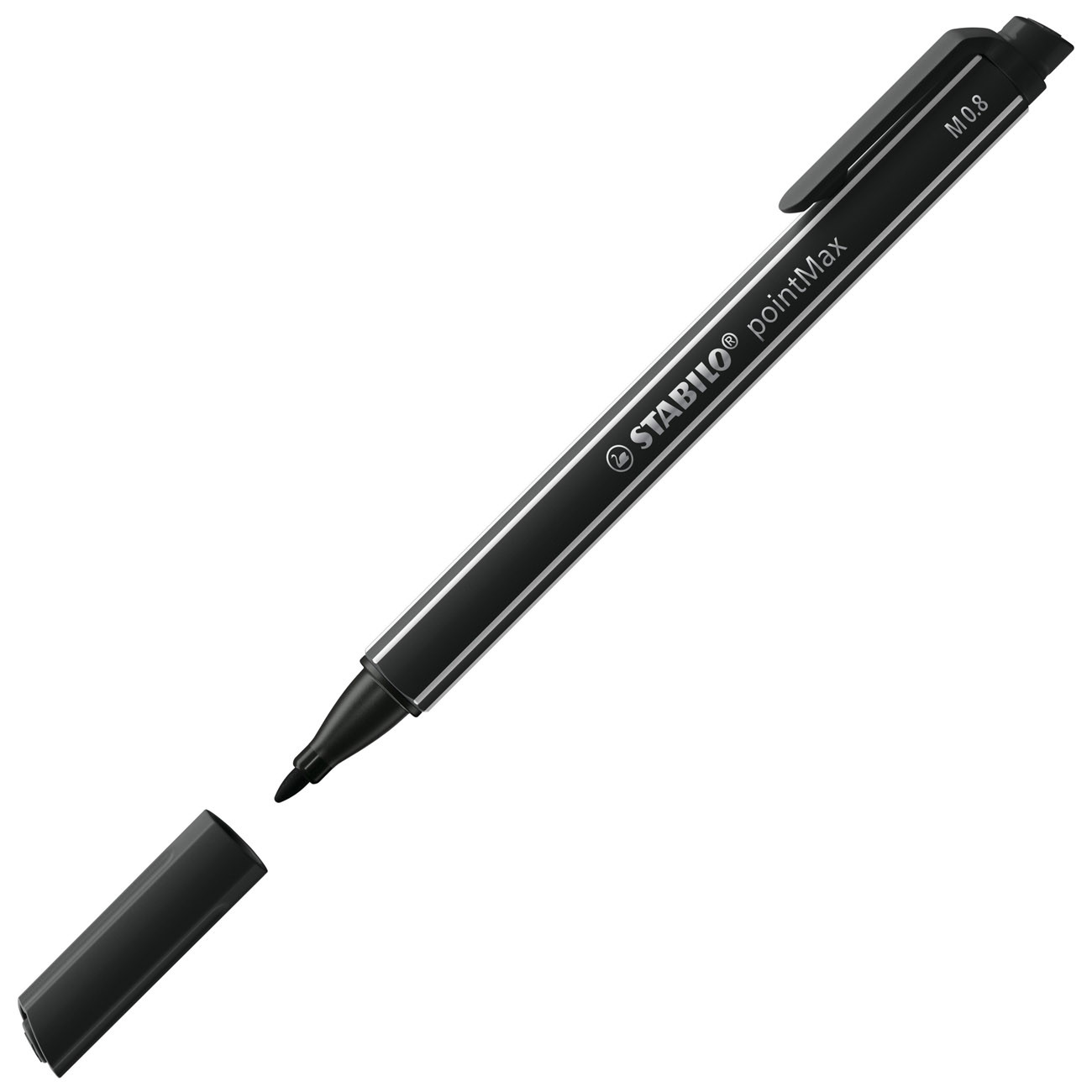 STABILO Stylo-feutre PointMax pointe moyenne en nylon - Encre noire