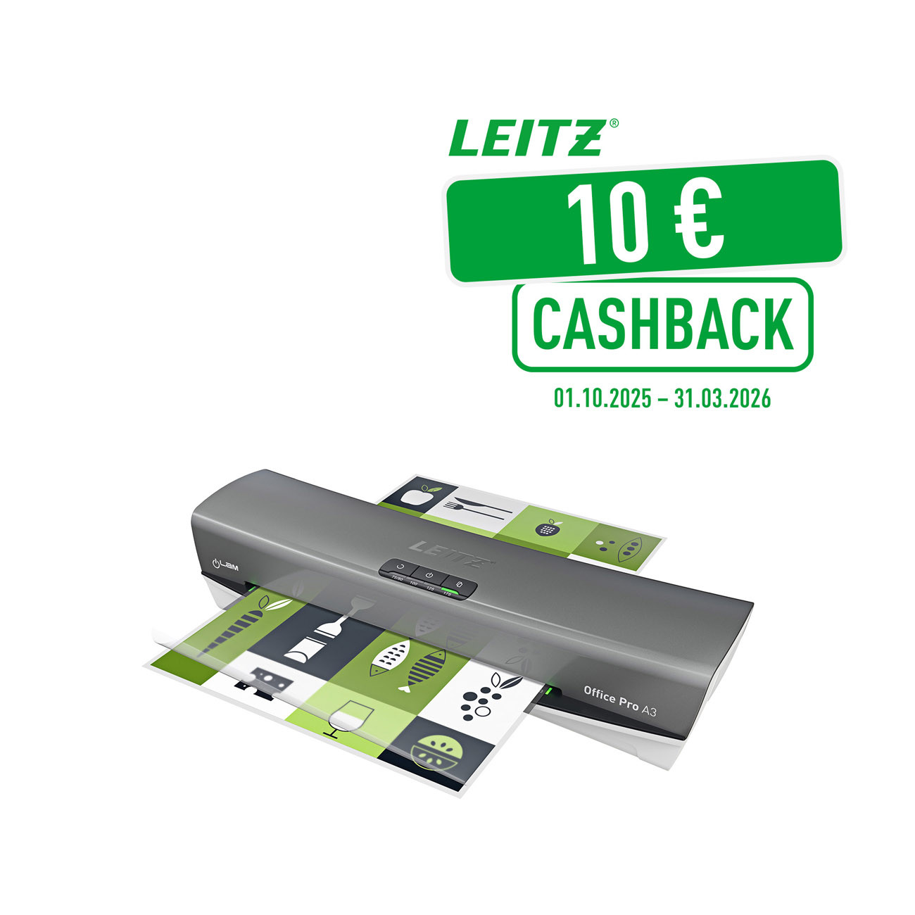Leitz Plastifieuse iLAM Office A3 - 125 microns - Argent