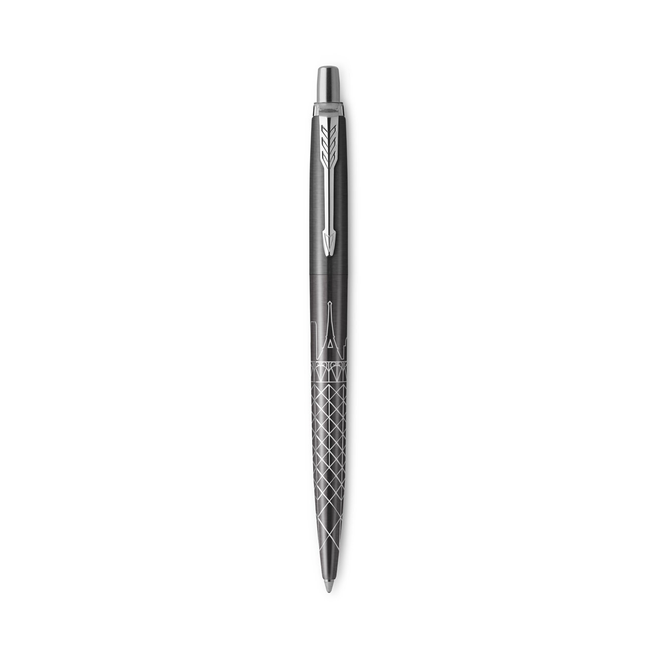 Parker Jotter Original Edition spéciale Paris gris- Stylo bille rétractable pointe moyenne corps Gris - Encre bleue