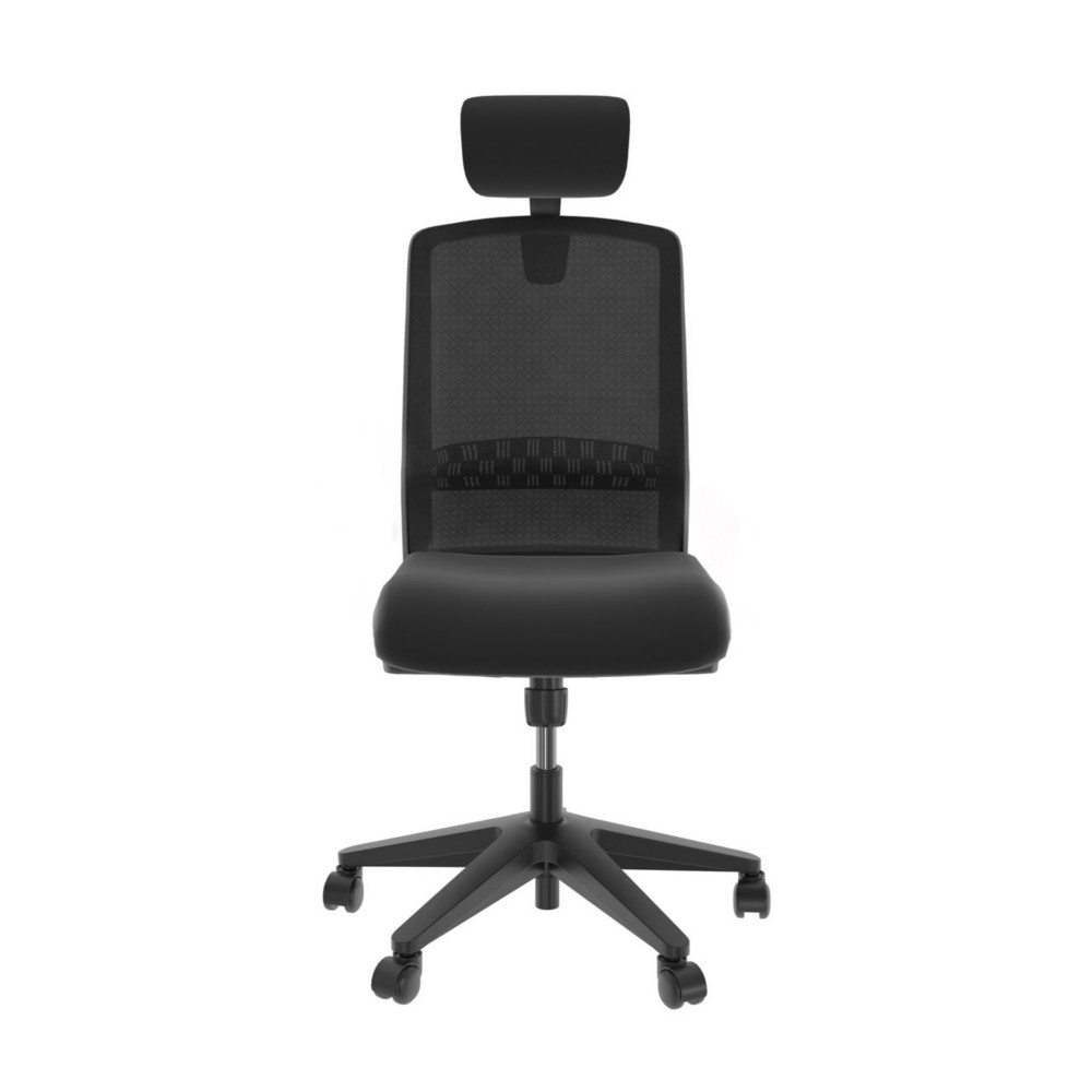 Sige de bureau Tekna Tissu Maille filet Noir Hauteur Rglable - Dossier Appuie-tte Roulettes