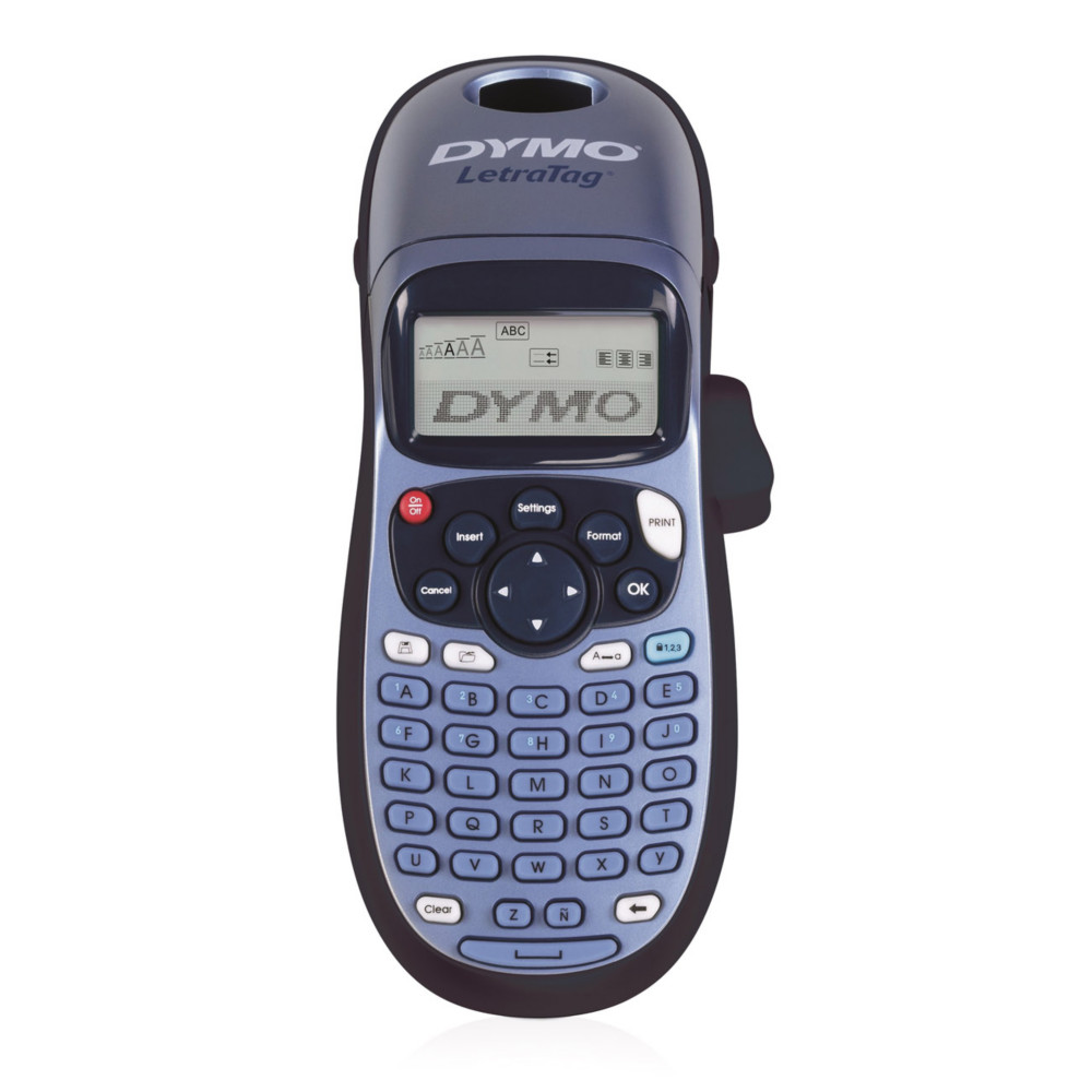 Dymo Etiqueteuse portable Letratag 100H avec clavier ABC - 1 ruban blanc