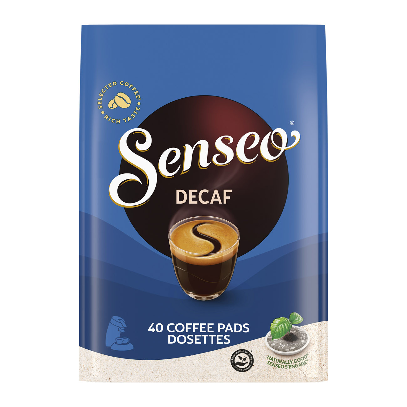 Café Dosettes Senseo Décaféiné – 40 Dosettes - vue 3