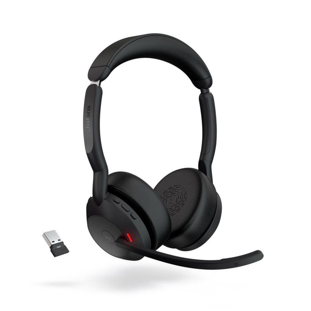 Jabra Evolve2 55 MS Duo Casque sans fil Bluetooth + Dongle USB-A