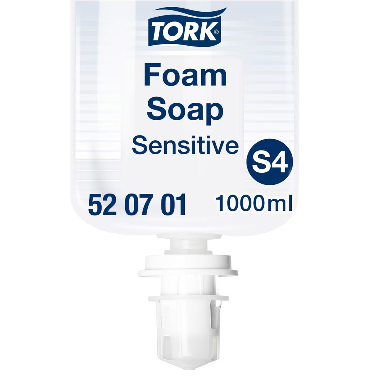 Tork+Savon+mousse+mains+peau+sensible+teste+dermatologiquement+-+520701+-+Recharge+1000+ml+pour+distributeur+S4