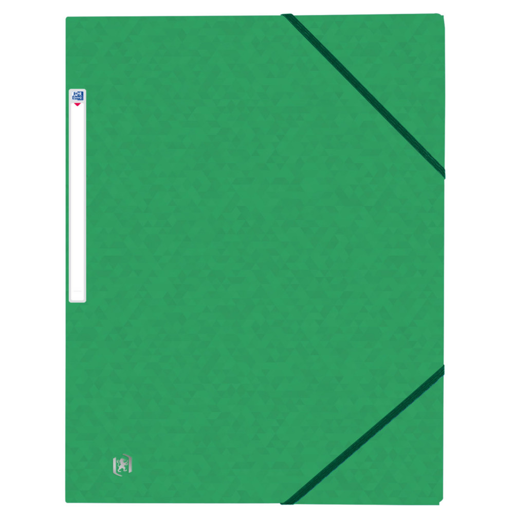 Oxford Chemise 3 rabats Top File + A4 lastique couverture carte vert