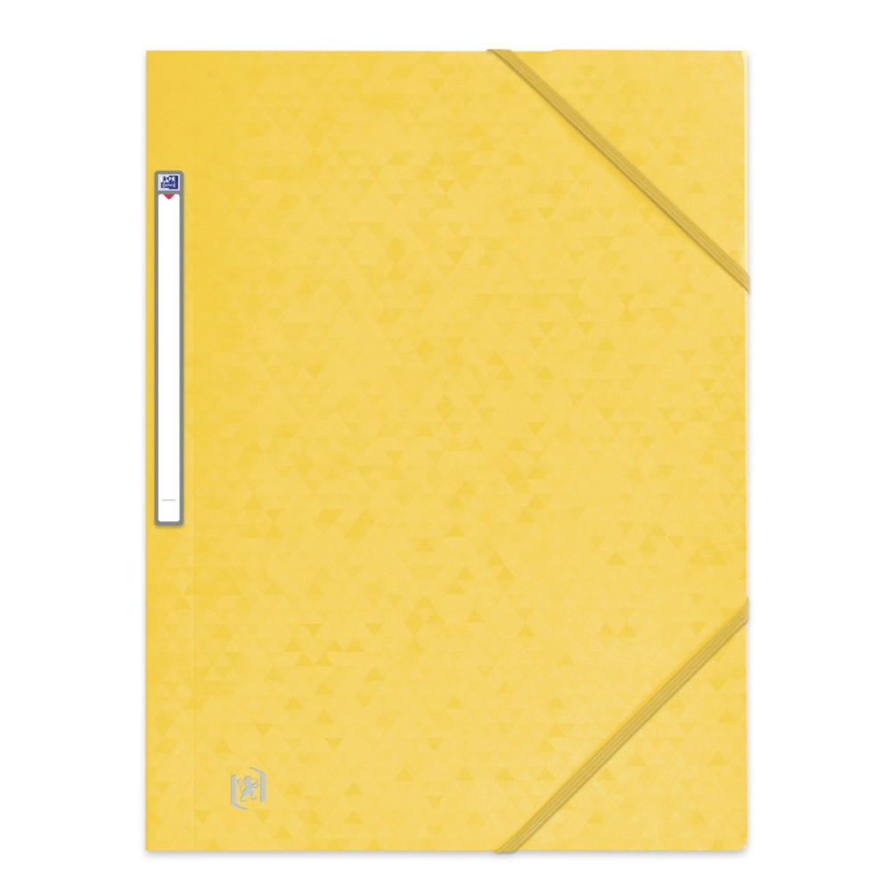 Oxford Chemise 3 rabats Top File + A4 lastique couverture carte jaune