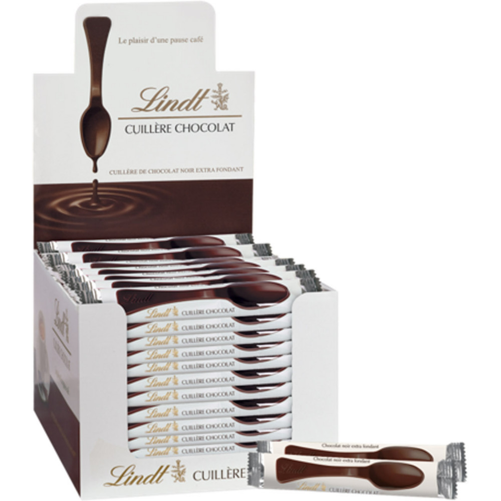 LINDT Boite de 90 cuillres en chocolat extra fin - 10,9 g