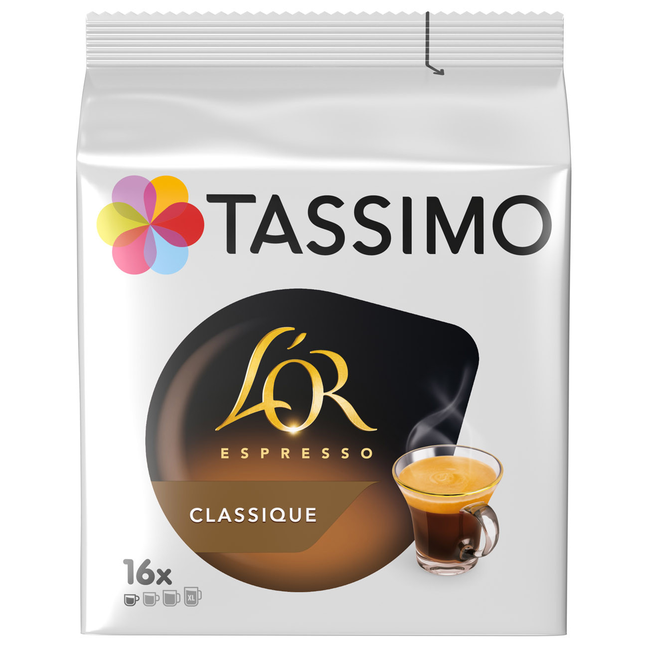Tassimo T-Discs Café Espresso classique L'OR - paquet de 16 dosettes