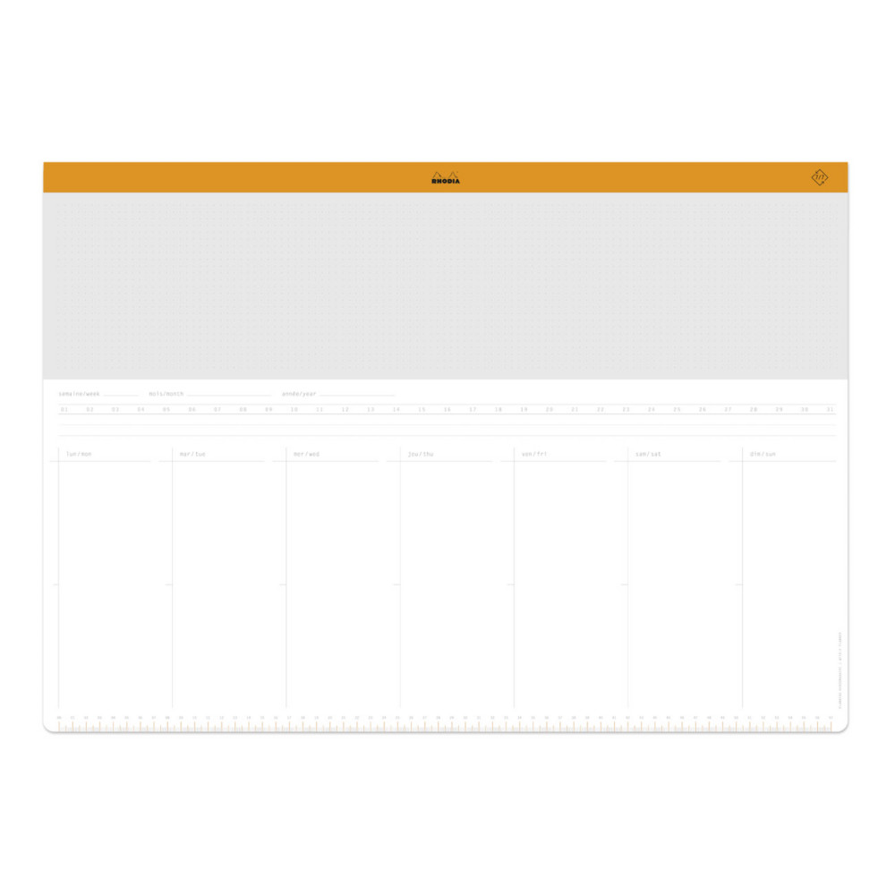 Rhodia Sous-main semainier non dat 59,4 x 42 cm